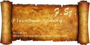 Fleischman Szandra névjegykártya